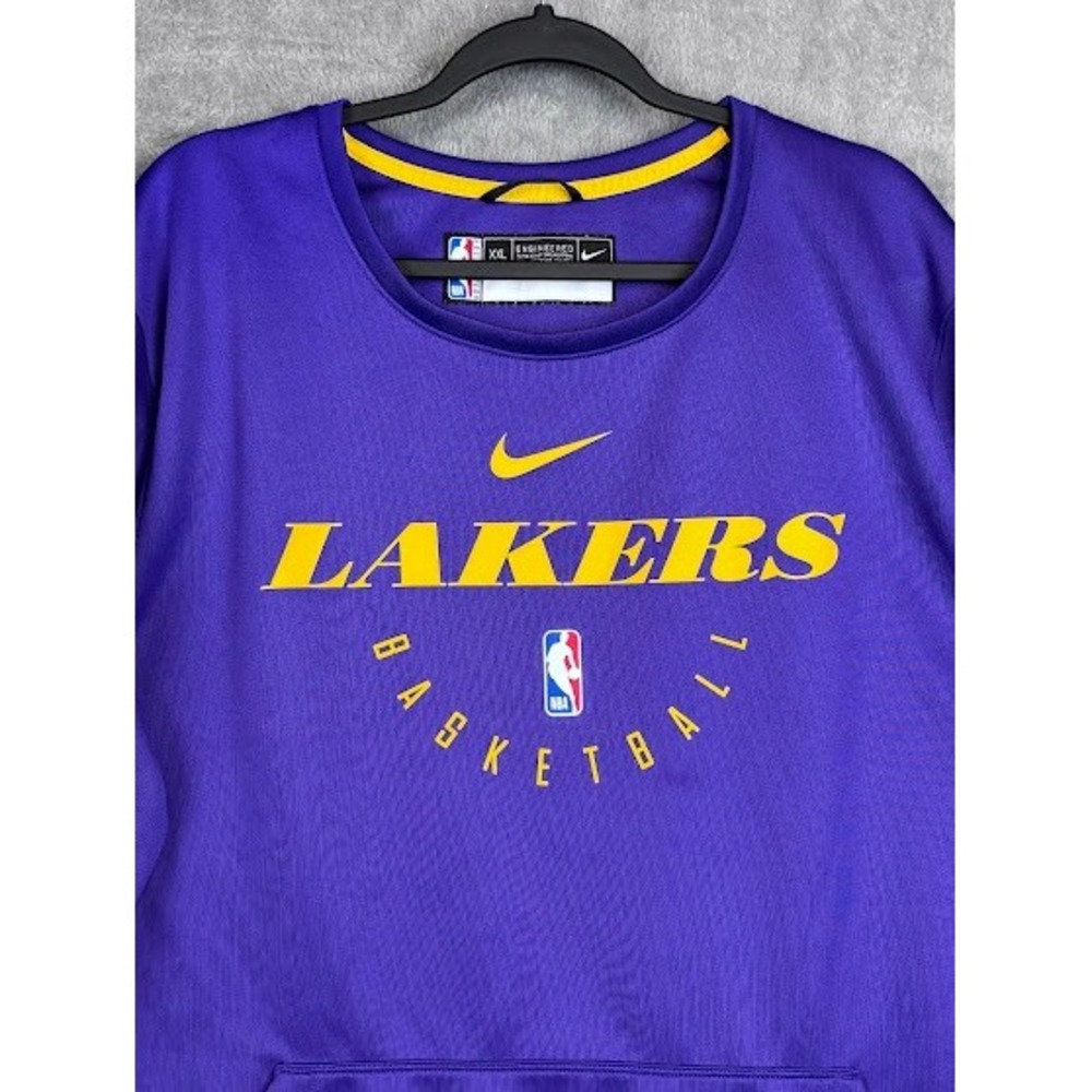 Nike Los Angeles Lakers NBA Basketball T Shirt Purple Mens XXL Crewneck